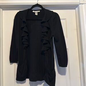 American Rag ruffled cardigan medium